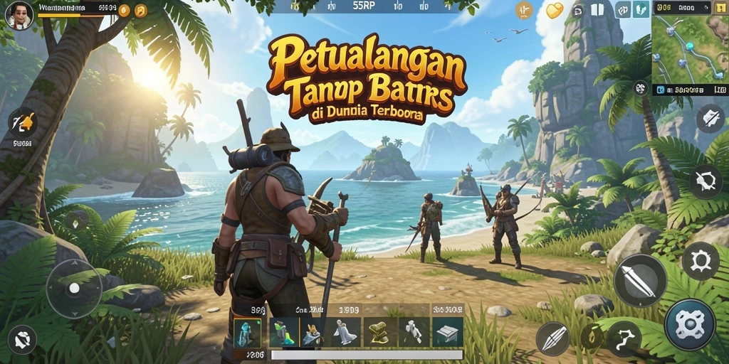 Tampilan gameplay <strong>55RP</strong> yang memukau dalam dunia terbuka.