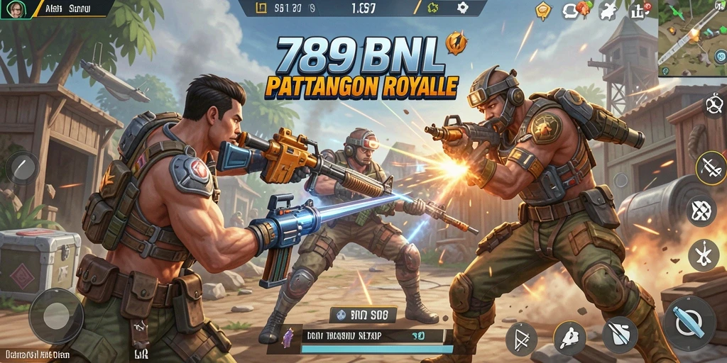 Gameplay seru dan intens di 789BNL Battle Royale.
