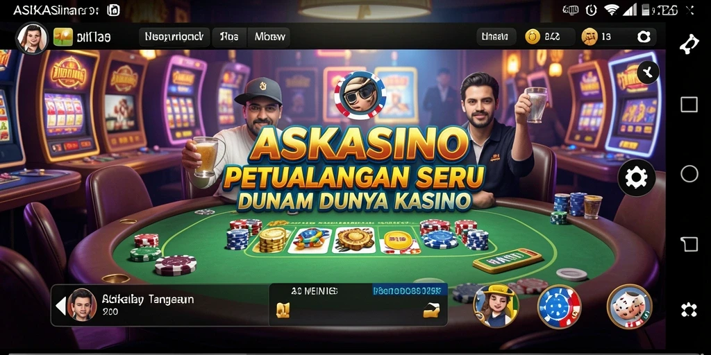 Tangkapan layar utama ASKASINO menampilkan gameplay yang mendebarkan.