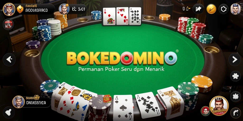 Gameplay BOKEDOMINO yang penuh strategi dan keseruan.