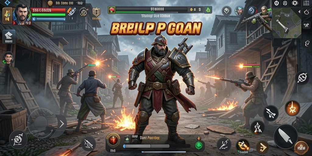 Tampilan menarik dari gameplay strategi BROJP yang menantang.