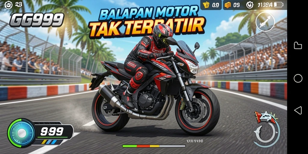Tampilan gameplay GG999 yang menegangkan dan seru.