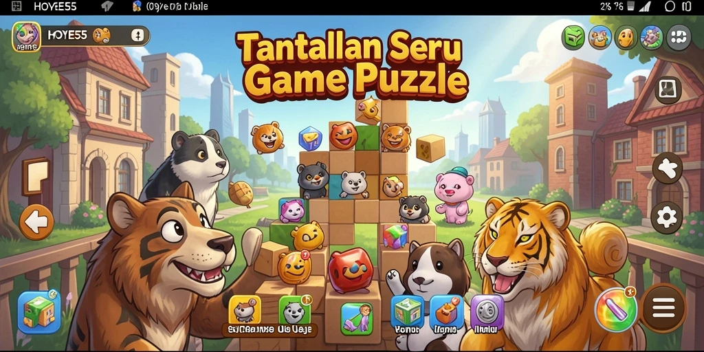 Screenshot gameplay HOYE55 menunjukkan teka-teki menarik dan menantang.