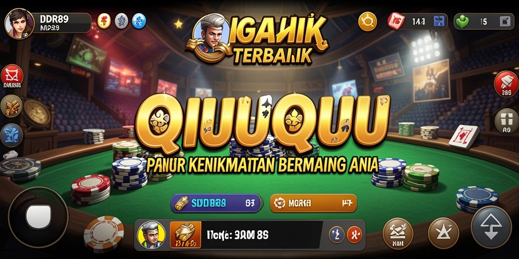 Screenshot gameplay QiuQiu yang menampilkan keseruan bermain.