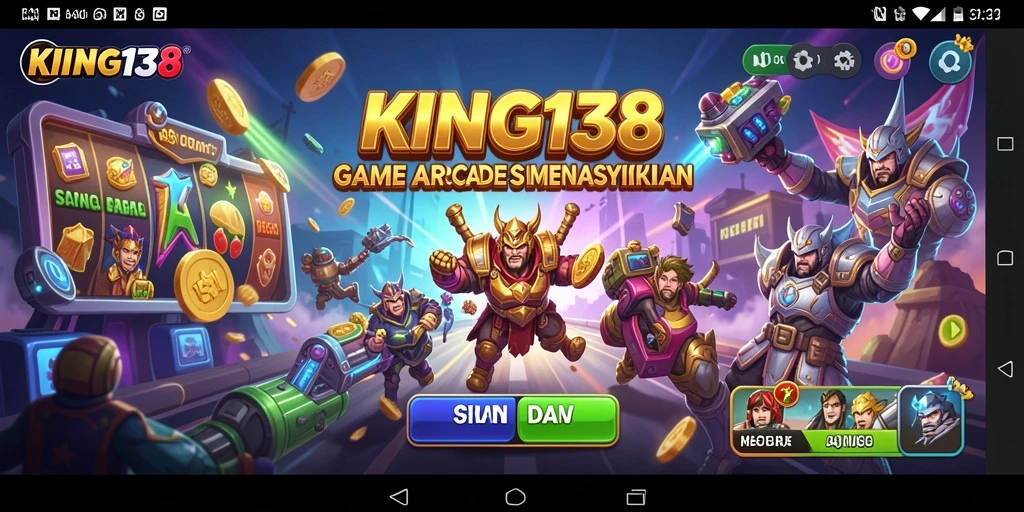 Screenshot KING138 memperlihatkan ketegangan dalam gameplay Arcade yang seru.