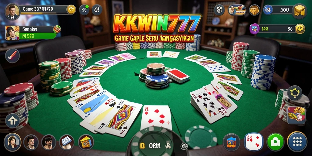 Screenshot menampilkan gameplay Gaple yang mengasyikkan.