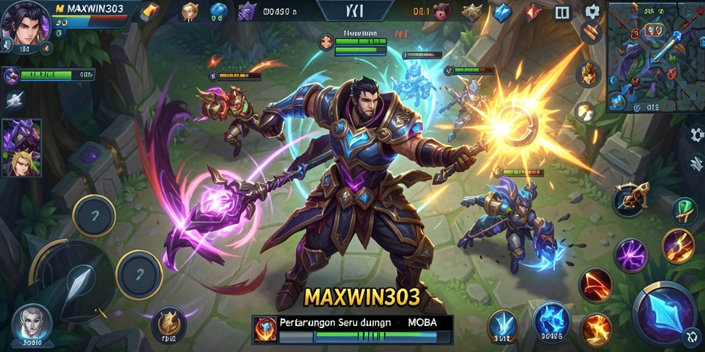 Gameplay seru dan aksi intens dalam MAXWIN303 MOBA.