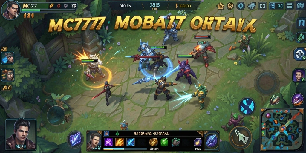 Tampilan utama gameplay MOBA yang dinamis dan seru.