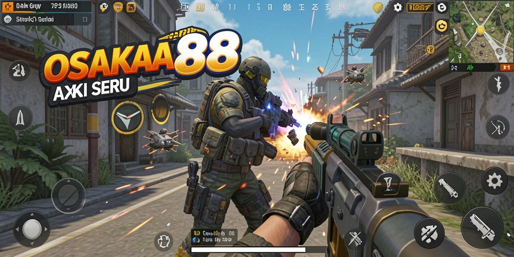 Tampilan mendebarkan dari gameplay TPS OSAKA88.