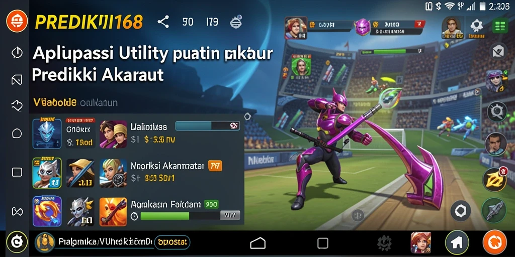 Tampilan antarmuka aplikasi PREDIKSI168 dengan fitur prediksi data.
