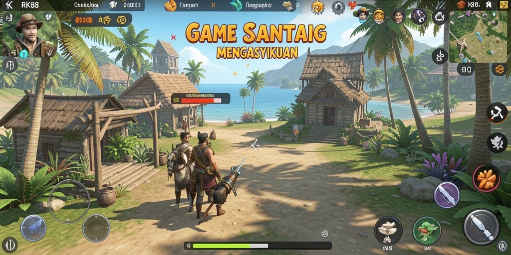 Tangkapan layar menunjukkan gameplay menyenangkan RK88 yang memikat.