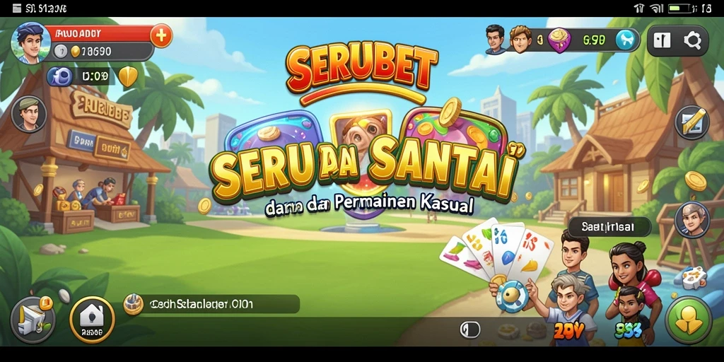 Tampilan gameplay SERUBET yang menarik dan seru.