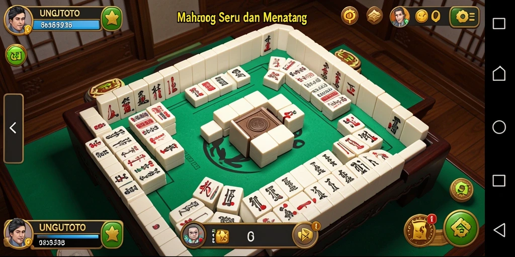 Screenshot gameplay UNGUTOTO yang menunjukkan keseruan permainan Mahjong.