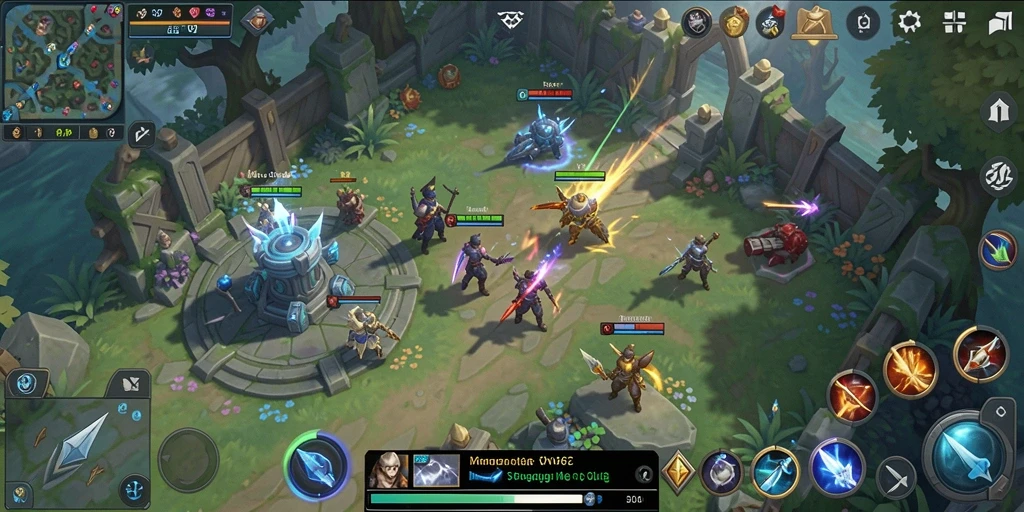 Tampilan menarik dari gameplay strategis dalam VV62.