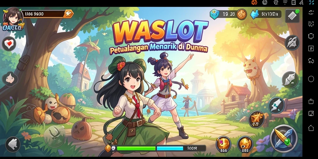 Tangkapan layar dari gameplay seru di <strong>WASLOT</strong> menunjukkan aksi karakter Anime yang mendebarkan.